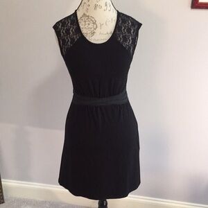 NWT FREE GENERATION - Lace Back Dress Black Size Small